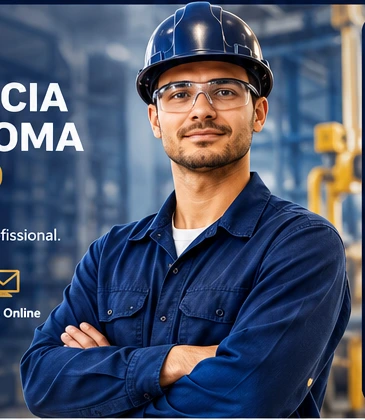 Profissional técnico em ambiente industrial